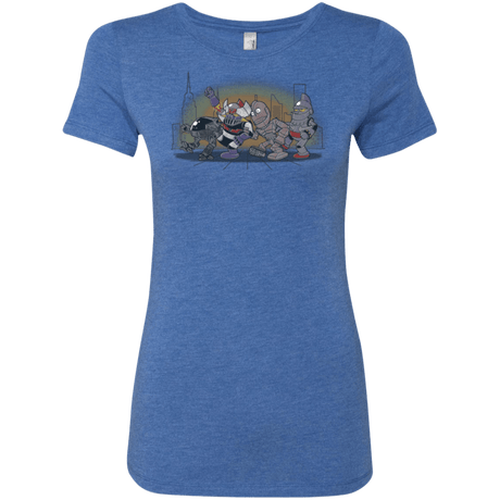 T-Shirts Vintage Royal / Small Where The Big Robots are Women's Triblend T-Shirt