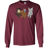 T-Shirts Maroon / S Where the Friends Things Are Men's Long Sleeve T-Shirt