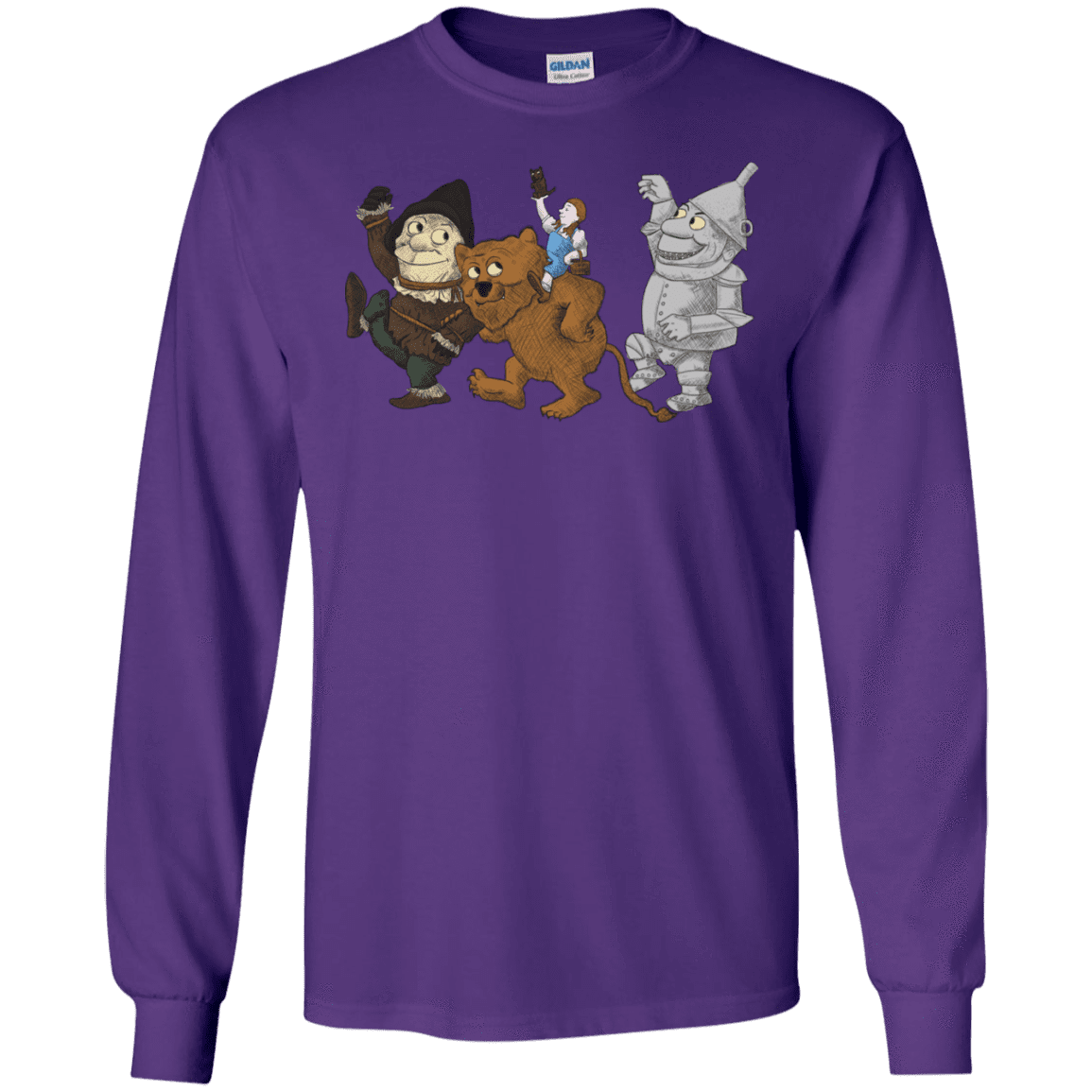 T-Shirts Purple / S Where the Friends Things Are Men's Long Sleeve T-Shirt