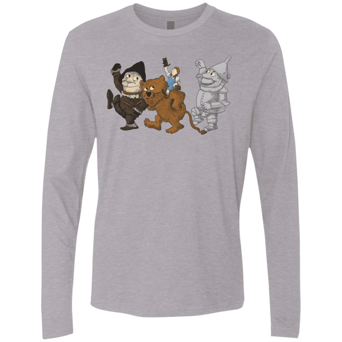 T-Shirts Heather Grey / S Where the Friends Things Are Men's Premium Long Sleeve