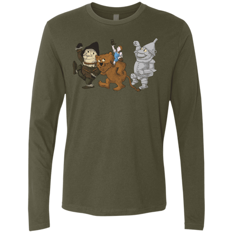 T-Shirts Military Green / S Where the Friends Things Are Men's Premium Long Sleeve