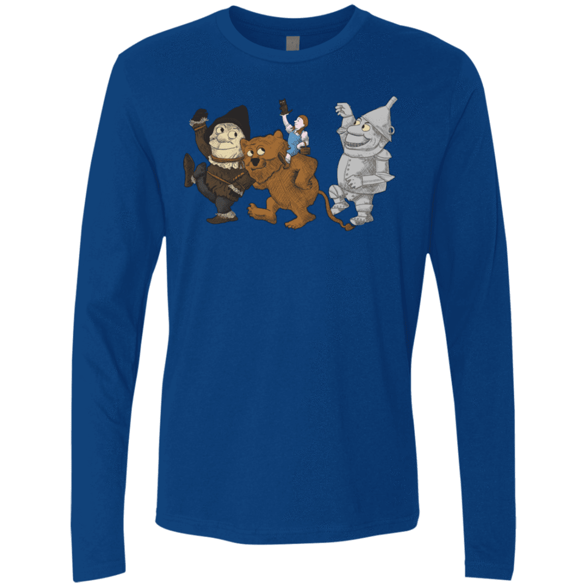 T-Shirts Royal / S Where the Friends Things Are Men's Premium Long Sleeve