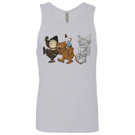 T-Shirts Heather Grey / S Where the Friends Things Are Men's Premium Tank Top