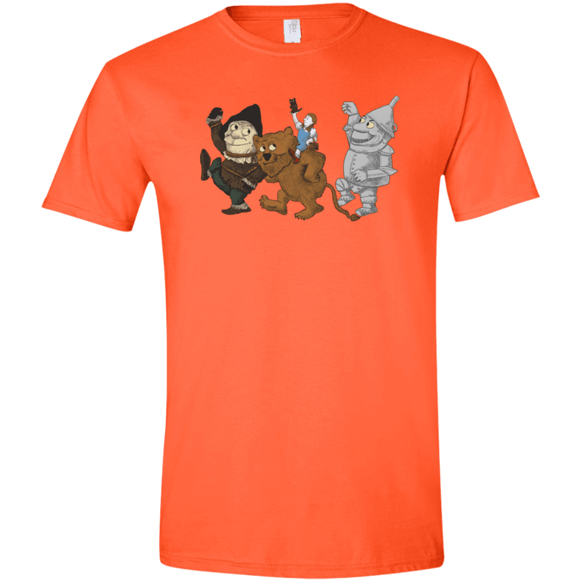 T-Shirts Orange / S Where the Friends Things Are Men's Semi-Fitted Softstyle