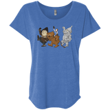 T-Shirts Vintage Royal / X-Small Where the Friends Things Are Triblend Dolman Sleeve