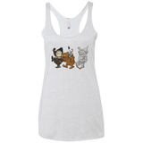T-Shirts Heather White / X-Small Where the Friends Things Are Women's Triblend Racerback Tank