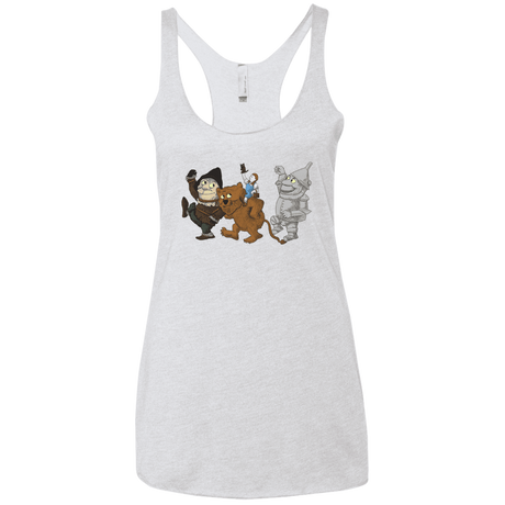 T-Shirts Heather White / X-Small Where the Friends Things Are Women's Triblend Racerback Tank