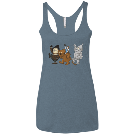 T-Shirts Indigo / X-Small Where the Friends Things Are Women's Triblend Racerback Tank