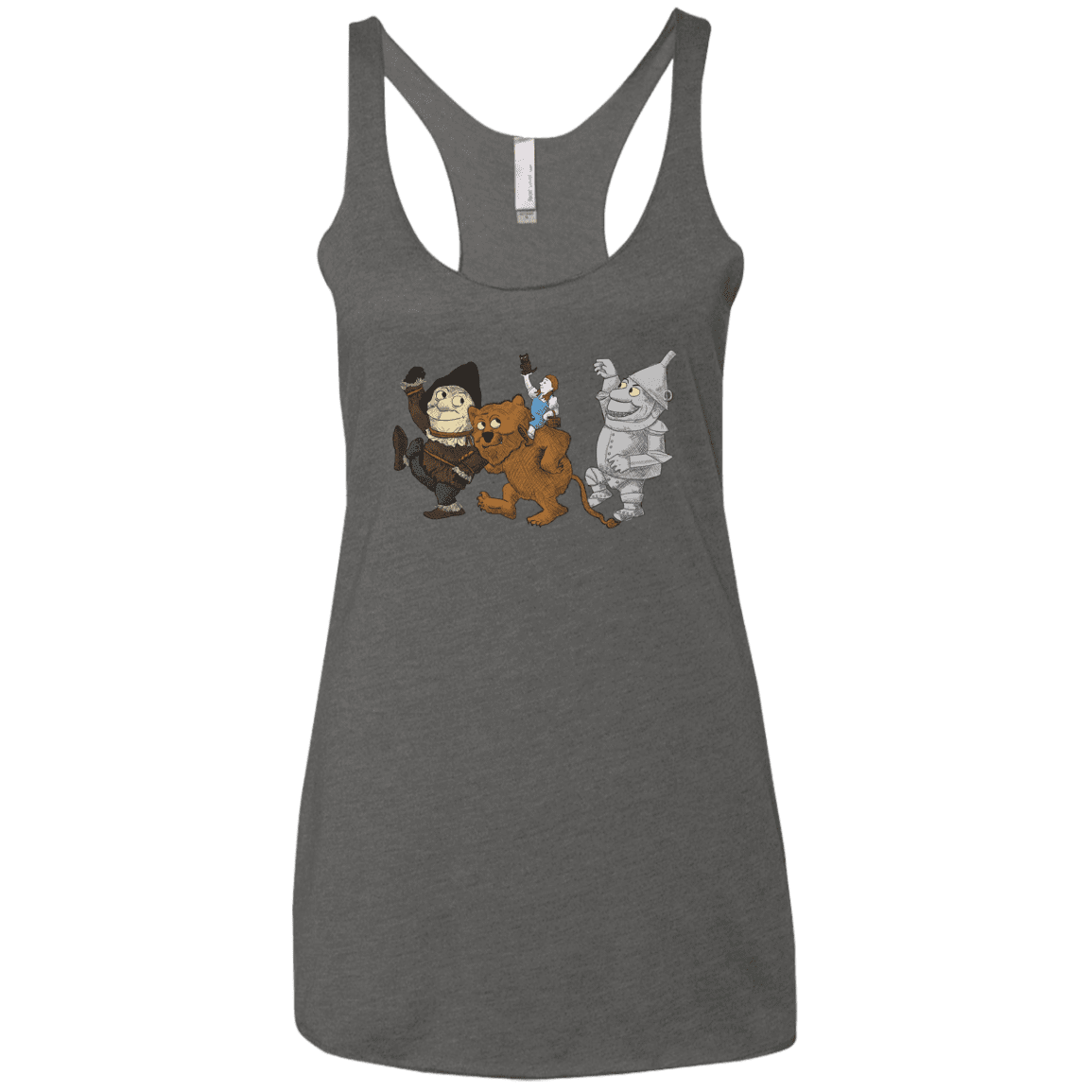 T-Shirts Premium Heather / X-Small Where the Friends Things Are Women's Triblend Racerback Tank