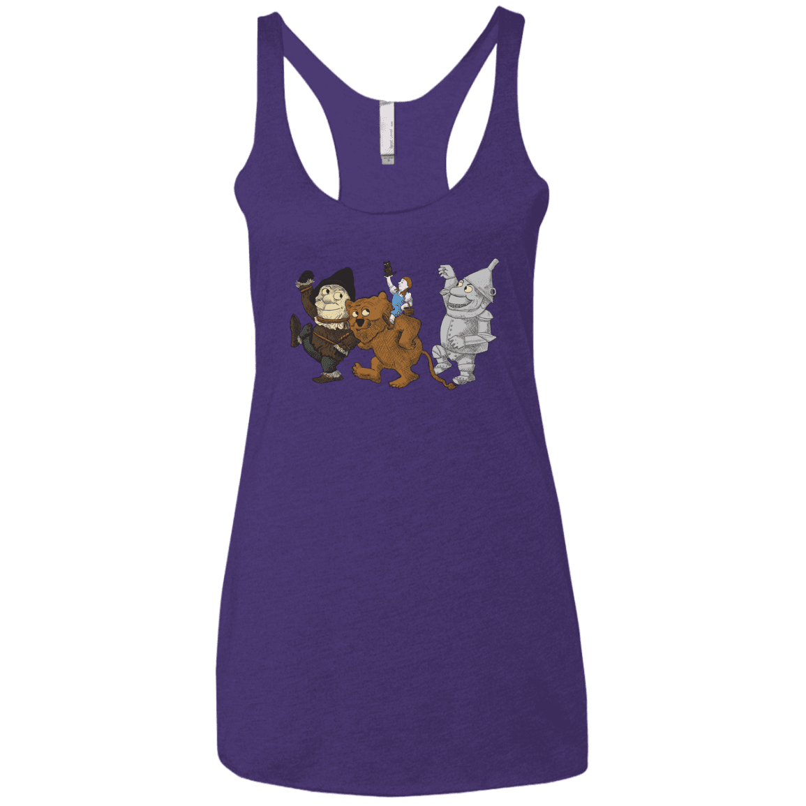 T-Shirts Purple Rush / X-Small Where the Friends Things Are Women's Triblend Racerback Tank