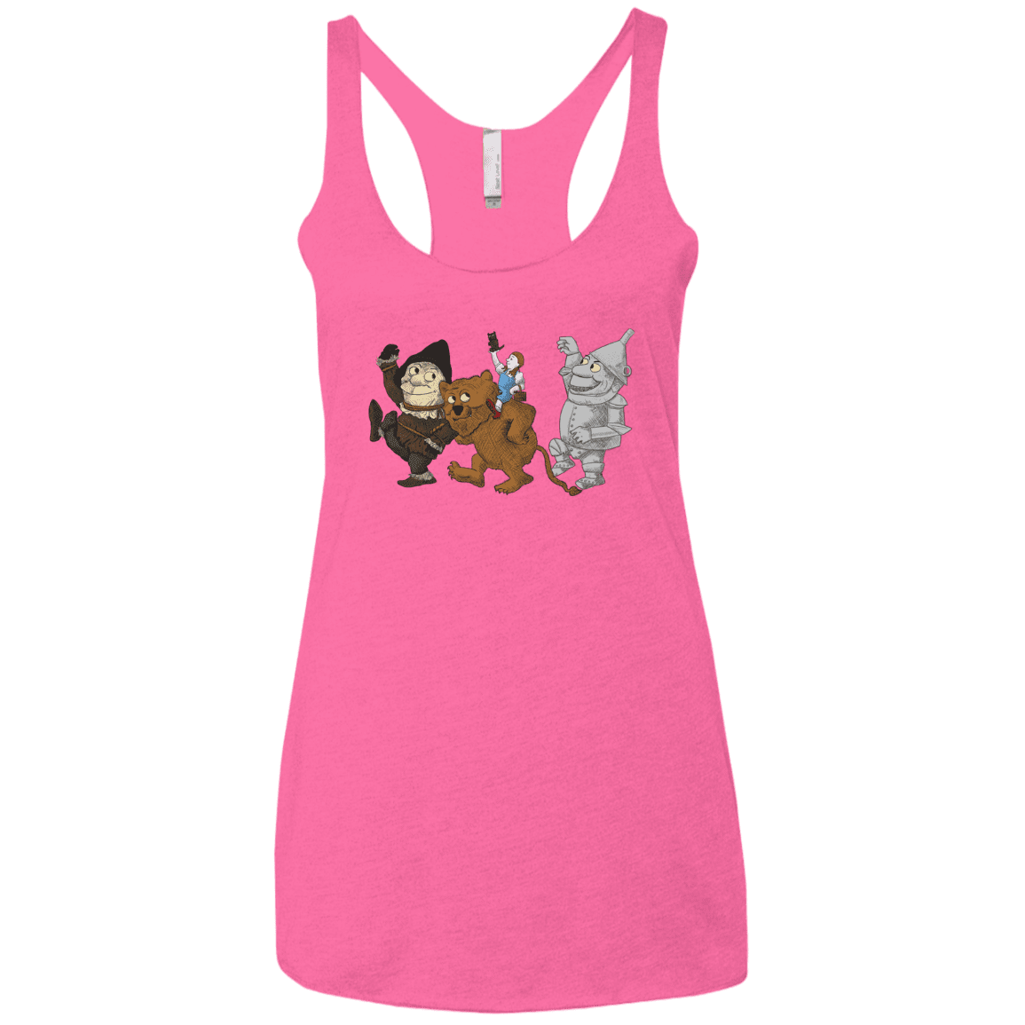 T-Shirts Vintage Pink / X-Small Where the Friends Things Are Women's Triblend Racerback Tank