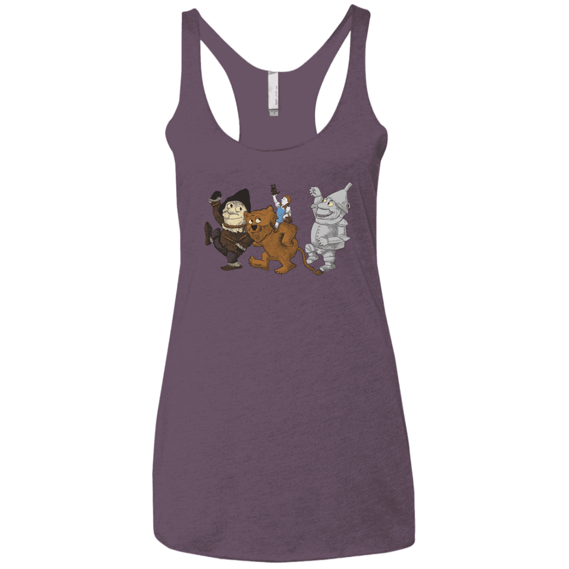 T-Shirts Vintage Purple / X-Small Where the Friends Things Are Women's Triblend Racerback Tank