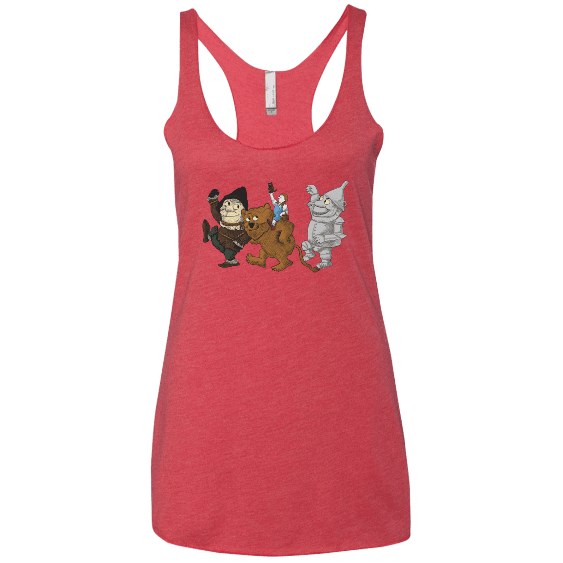 T-Shirts Vintage Red / X-Small Where the Friends Things Are Women's Triblend Racerback Tank