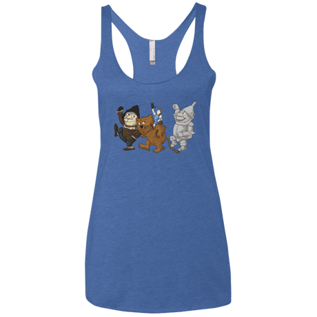 T-Shirts Vintage Royal / X-Small Where the Friends Things Are Women's Triblend Racerback Tank