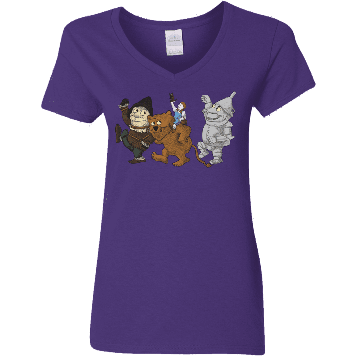 T-Shirts Purple / S Where the Friends Things Are Women's V-Neck T-Shirt