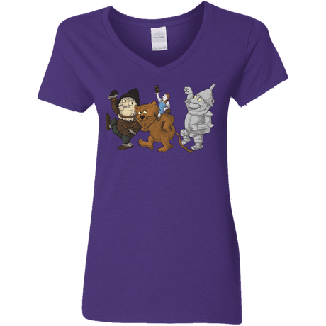 T-Shirts Purple / S Where the Friends Things Are Women's V-Neck T-Shirt