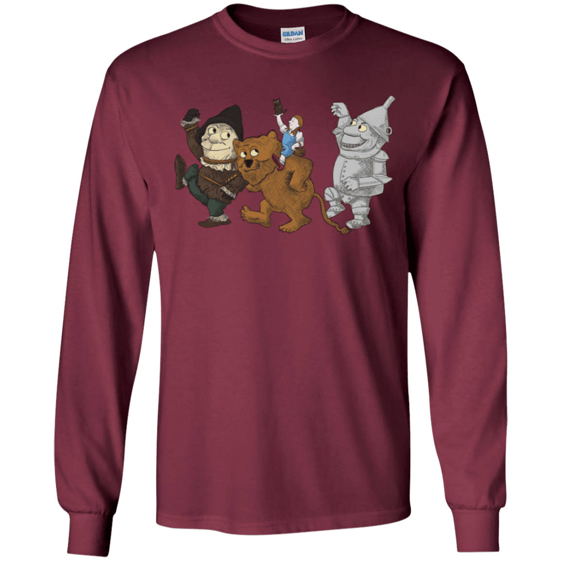 T-Shirts Maroon / YS Where the Friends Things Are Youth Long Sleeve T-Shirt