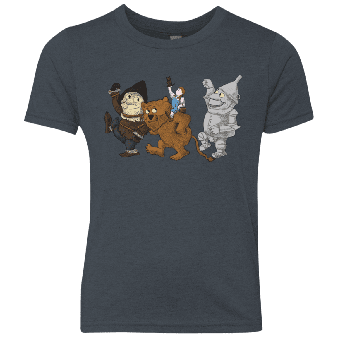 T-Shirts Vintage Navy / YXS Where the Friends Things Are Youth Triblend T-Shirt