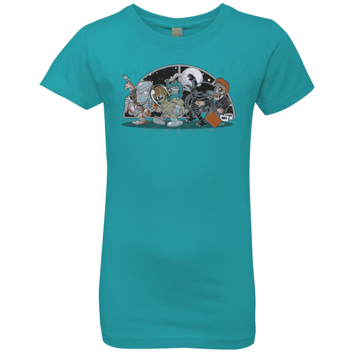 T-Shirts Tahiti Blue / YXS Where The Nasty Aliens are Girls Premium T-Shirt