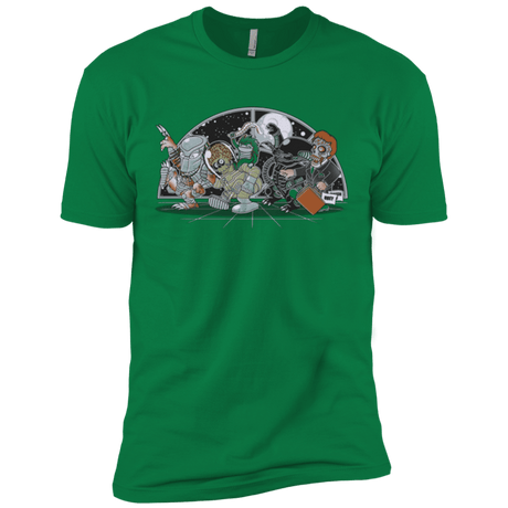 T-Shirts Kelly Green / X-Small Where The Nasty Aliens are Men's Premium T-Shirt