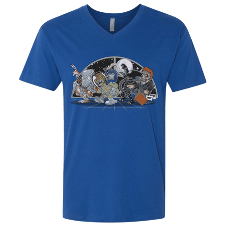 T-Shirts Royal / X-Small Where The Nasty Aliens are Men's Premium V-Neck
