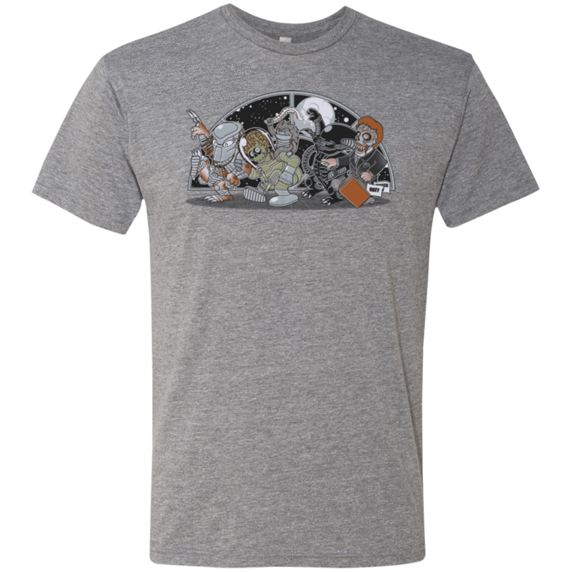 T-Shirts Premium Heather / Small Where The Nasty Aliens are Men's Triblend T-Shirt