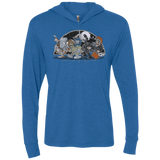 T-Shirts Vintage Royal / X-Small Where The Nasty Aliens are Triblend Long Sleeve Hoodie Tee