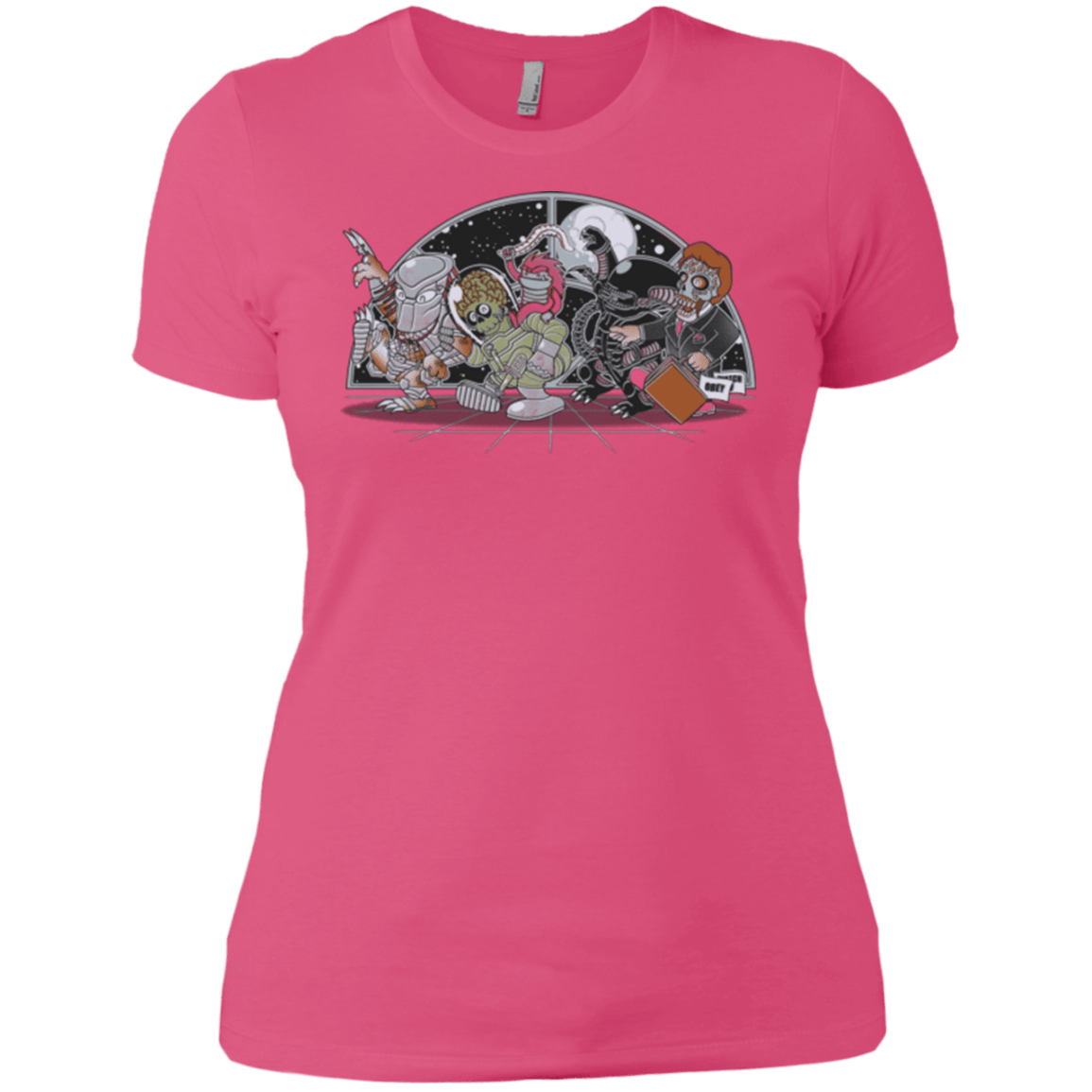 T-Shirts Hot Pink / X-Small Where The Nasty Aliens are Women's Premium T-Shirt