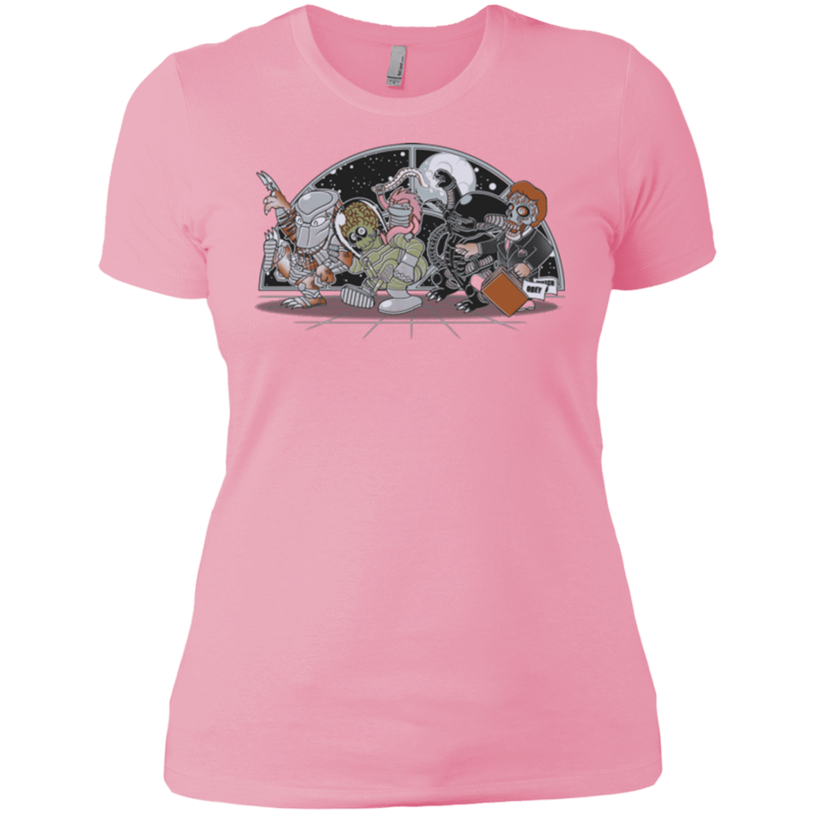 T-Shirts Light Pink / X-Small Where The Nasty Aliens are Women's Premium T-Shirt