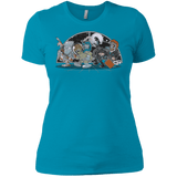 T-Shirts Turquoise / X-Small Where The Nasty Aliens are Women's Premium T-Shirt