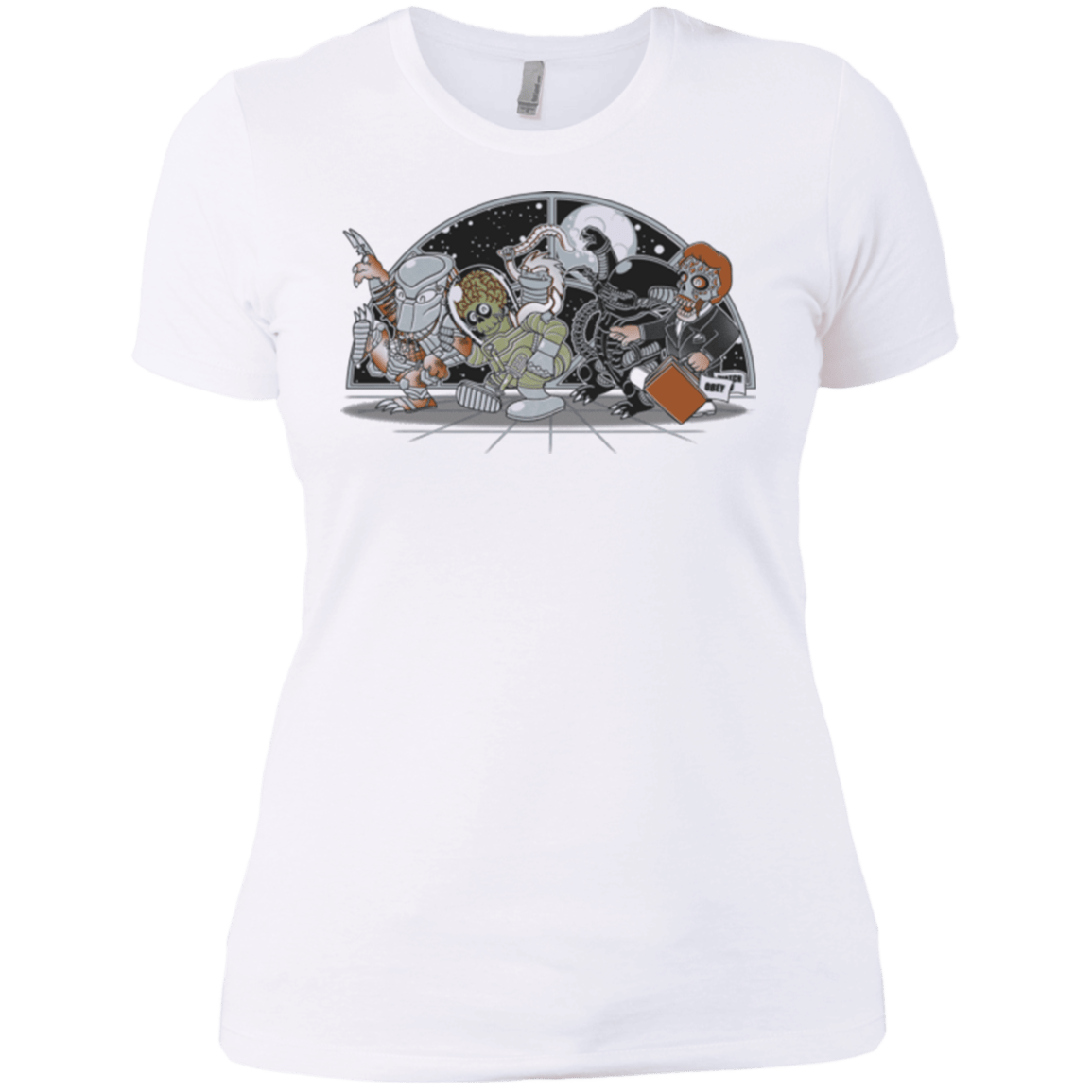 T-Shirts White / X-Small Where The Nasty Aliens are Women's Premium T-Shirt