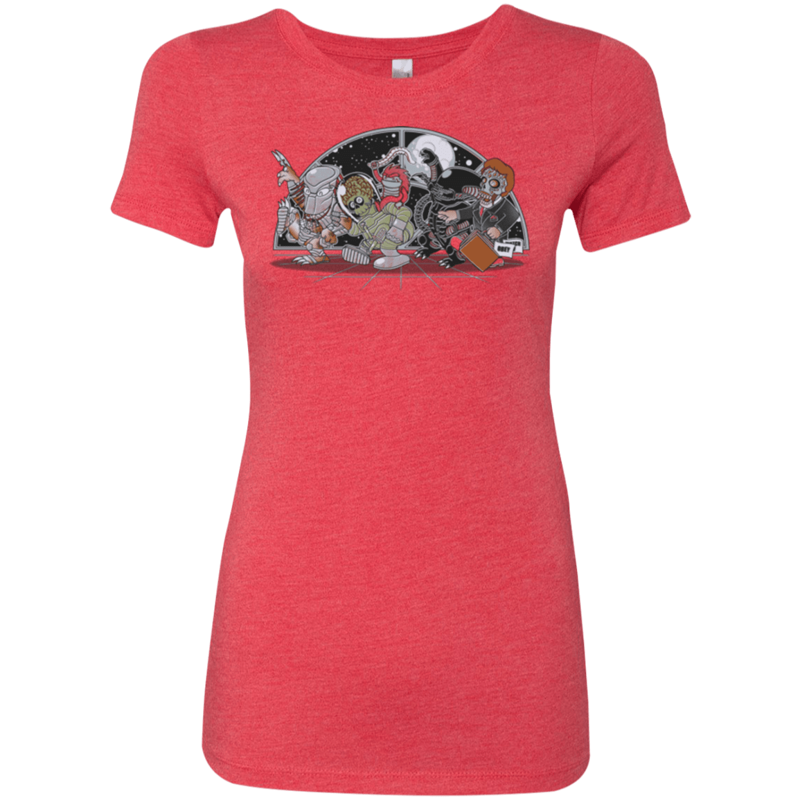 T-Shirts Vintage Red / Small Where The Nasty Aliens are Women's Triblend T-Shirt