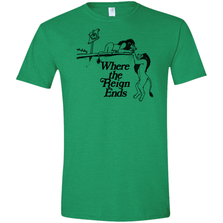 T-Shirts Heather Irish Green / S Where the Reign Ends Men's Semi-Fitted Softstyle