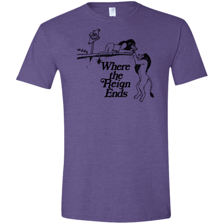 T-Shirts Heather Purple / S Where the Reign Ends Men's Semi-Fitted Softstyle