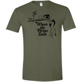 T-Shirts Military Green / S Where the Reign Ends Men's Semi-Fitted Softstyle