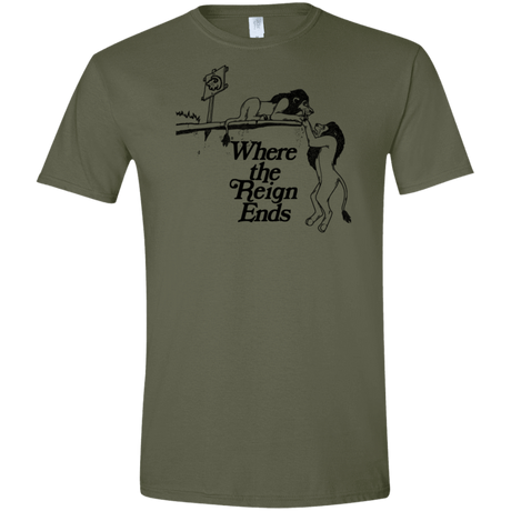 T-Shirts Military Green / S Where the Reign Ends Men's Semi-Fitted Softstyle
