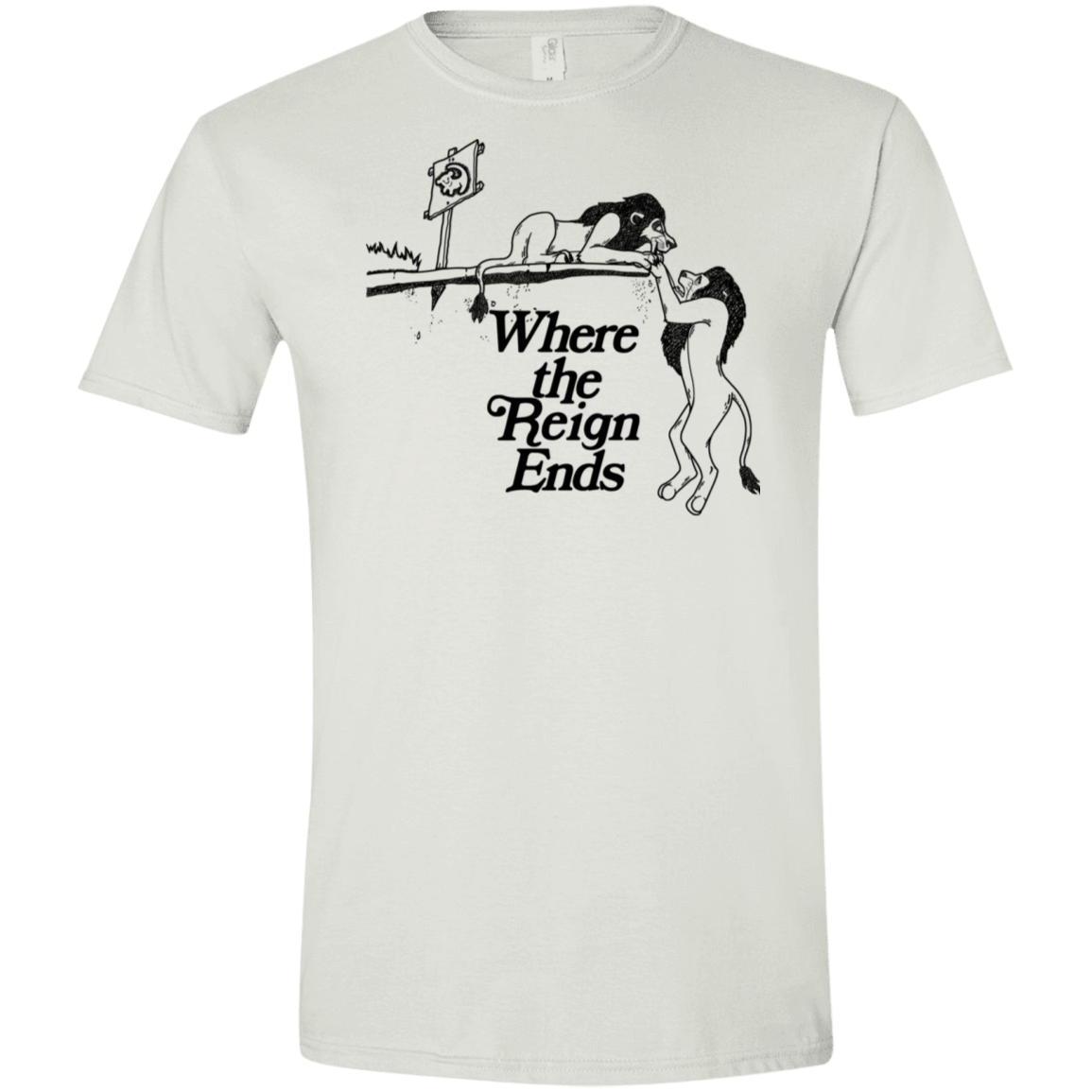 T-Shirts White / X-Small Where the Reign Ends Men's Semi-Fitted Softstyle