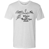 T-Shirts Heather White / Small Where the Sewer Pipe Ends Men's Triblend T-Shirt