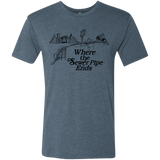 T-Shirts Indigo / Small Where the Sewer Pipe Ends Men's Triblend T-Shirt