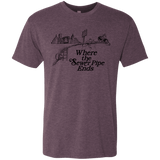 T-Shirts Vintage Purple / Small Where the Sewer Pipe Ends Men's Triblend T-Shirt