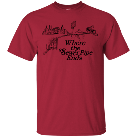 T-Shirts Cardinal / Small Where the Sewer Pipe Ends T-Shirt