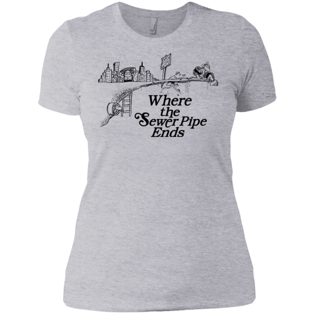 T-Shirts Heather Grey / X-Small Where the Sewer Pipe Ends Women's Premium T-Shirt