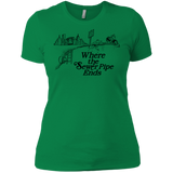 T-Shirts Kelly Green / X-Small Where the Sewer Pipe Ends Women's Premium T-Shirt