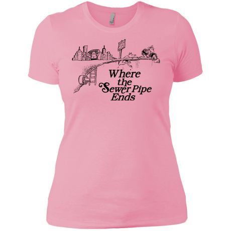 T-Shirts Light Pink / X-Small Where the Sewer Pipe Ends Women's Premium T-Shirt