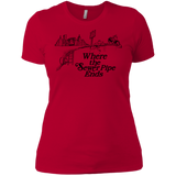 T-Shirts Red / X-Small Where the Sewer Pipe Ends Women's Premium T-Shirt