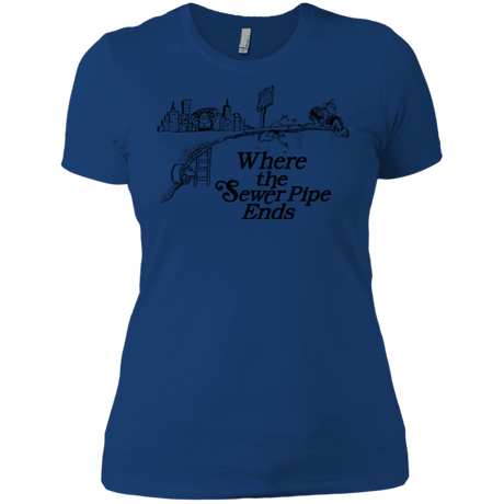 T-Shirts Royal / X-Small Where the Sewer Pipe Ends Women's Premium T-Shirt
