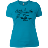 T-Shirts Turquoise / X-Small Where the Sewer Pipe Ends Women's Premium T-Shirt