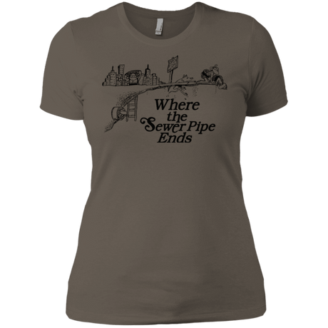 T-Shirts Warm Grey / X-Small Where the Sewer Pipe Ends Women's Premium T-Shirt