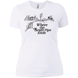T-Shirts White / X-Small Where the Sewer Pipe Ends Women's Premium T-Shirt