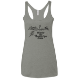 T-Shirts Venetian Grey / X-Small Where the Sewer Pipe Ends Women's Triblend Racerback Tank